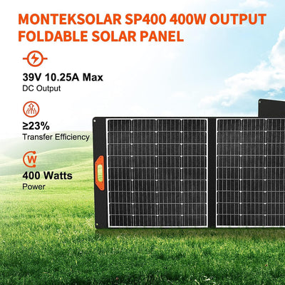MONTEK X1000 Solar Generator 1000W with 400W Solar Panels(Desert Tan)