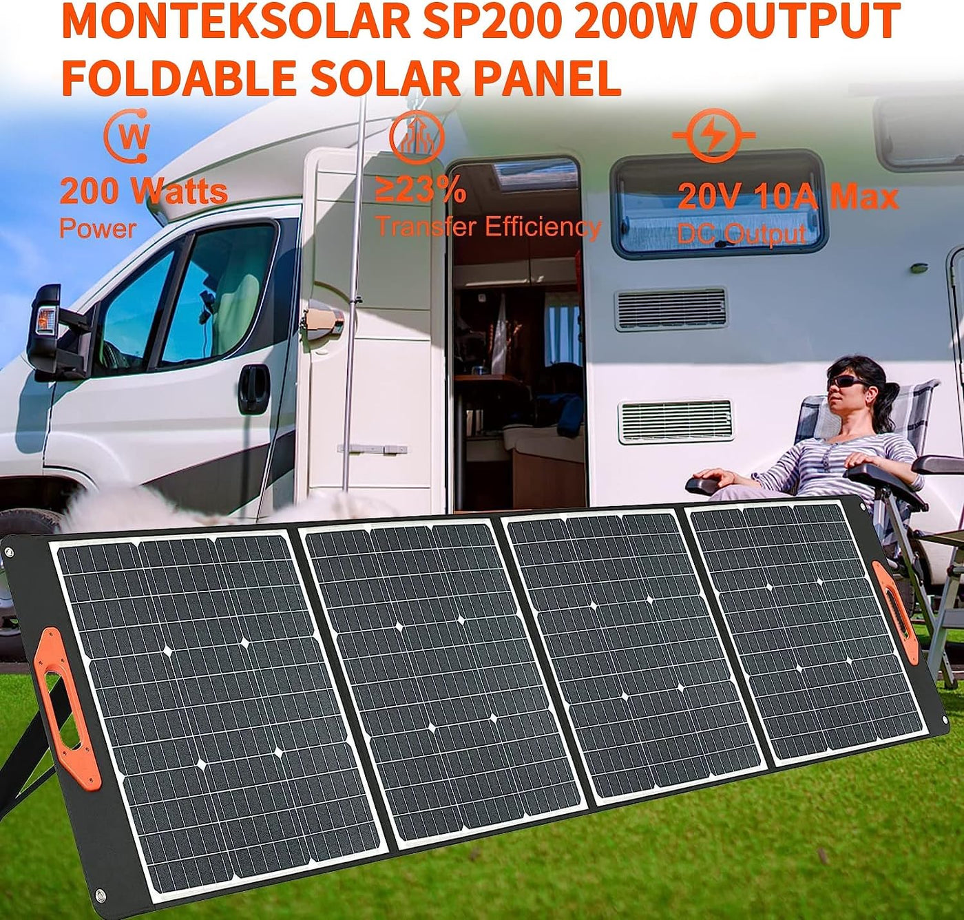MONTEK X1000 Solar Generator 1000W with 200W Solar Panels(Desert Tan)